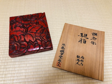 鎌倉彫（博古堂製）硯箱 - 工芸品の買取